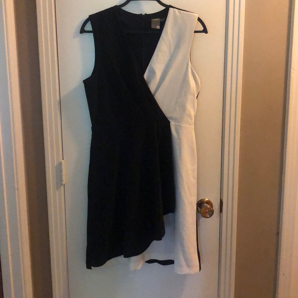 Black and white dress